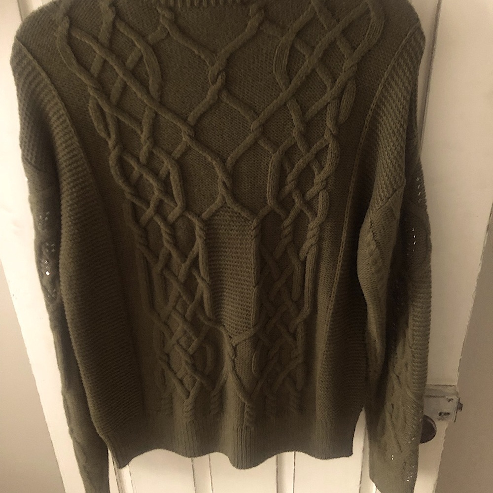 White House Black Market cable knit sweater